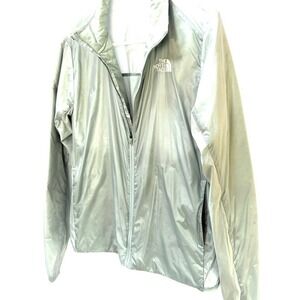 The North Face Running Jacket, Aqua Silver, Size L